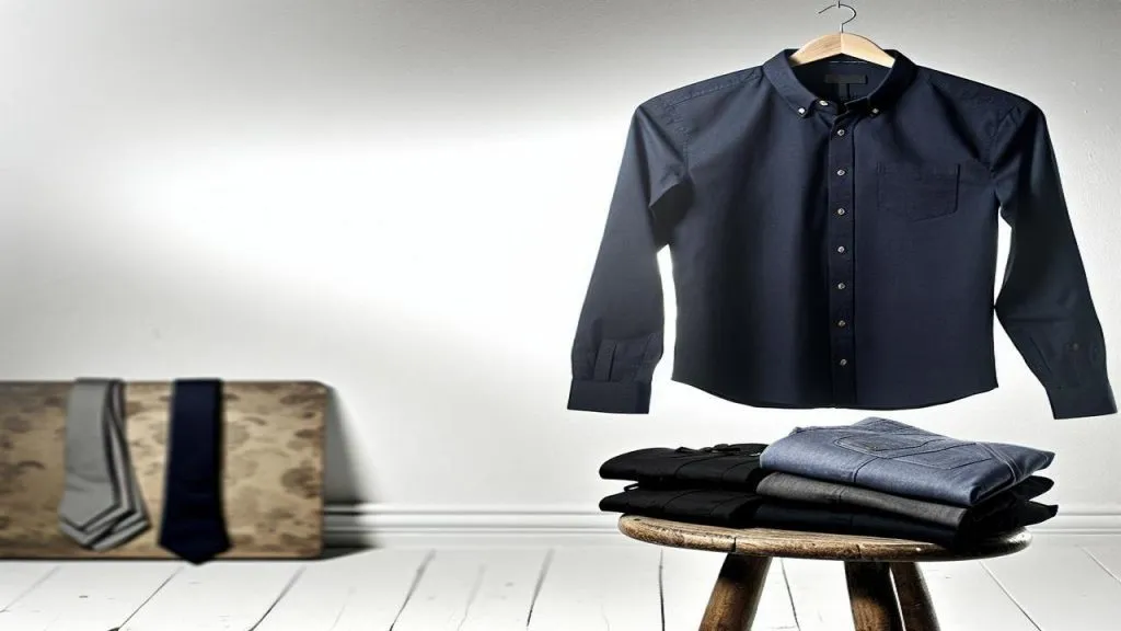 Jak dobrać spodnie do granatowej koszuli?
